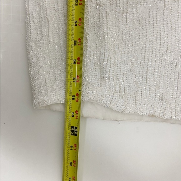 Retrofete Katya Dress in Moonglow White Size L - Picture 14 of 14